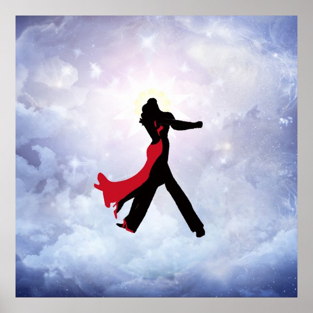 Lovers dancing in the love star poster (Front)