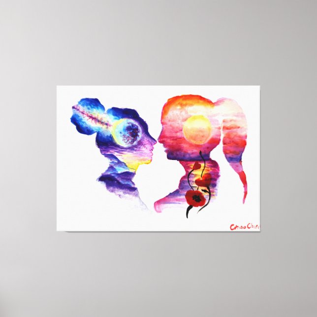 Lovers dreaming  canvas print (Front)