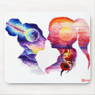 Lovers dreaming   mouse pad