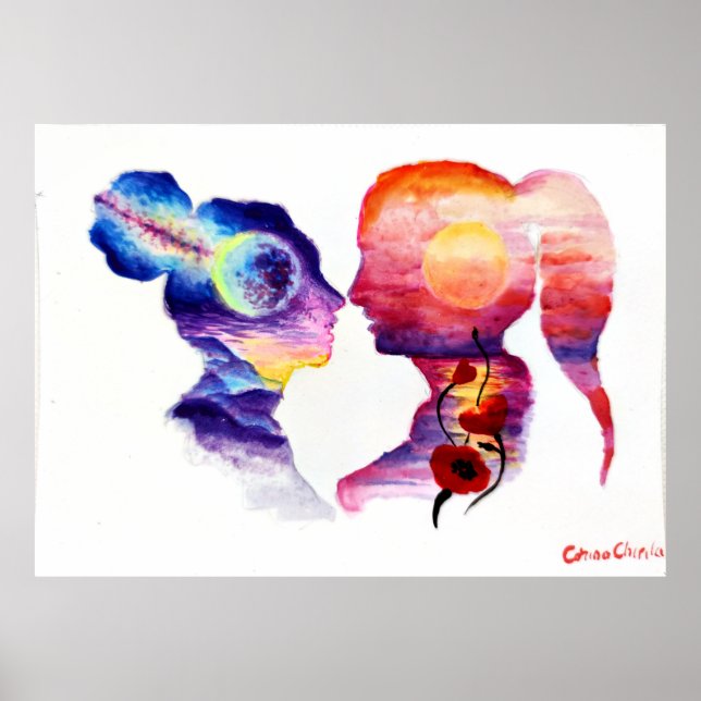 Lovers dreaming poster (Front)