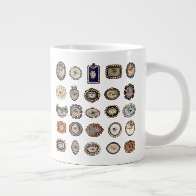 Lover's Eyes, victorian inspired,  coffee mug (Right)