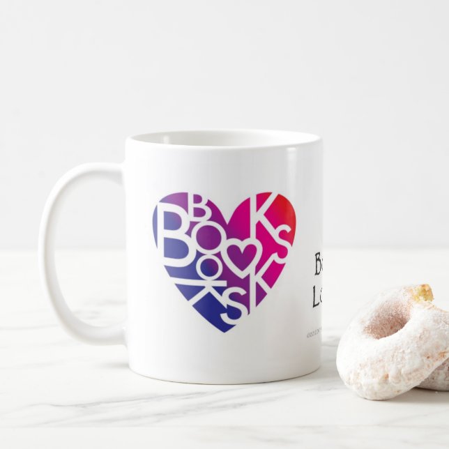LOVER'S HEART® Book Mug (With Donut)