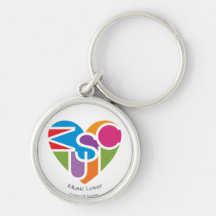 Lover's Heart® Music Lover's Premium Keychain