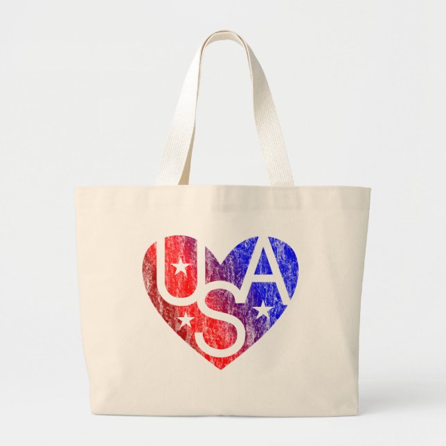 LOVER'S HEART® USA Tote Bag (Front)