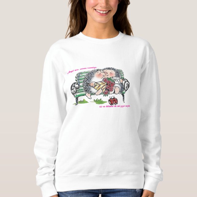 Lovers hedgehogs sweatshirt (Front)
