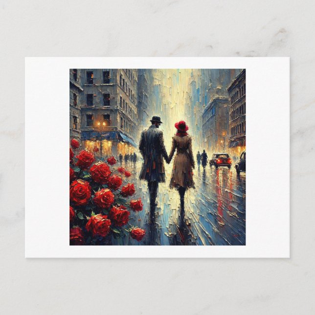 Lovers in the City,  Postcard (Front)