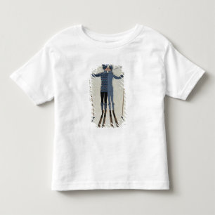 <Lovers in the Snow> by Georges Barbier Toddler T-shirt