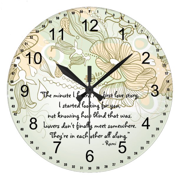 Love Quotes Wall Clocks Zazzle.ca