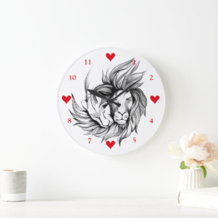 Lovers  large clock