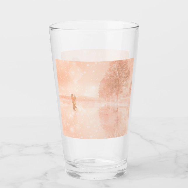 Lovers on a frozen pond         glass (Front)