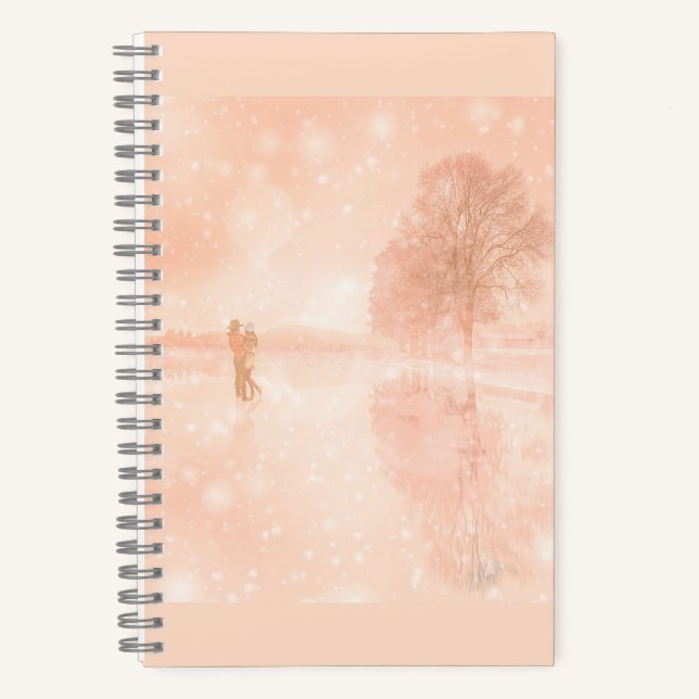 Lovers on a frozen pond       notebook (Front)