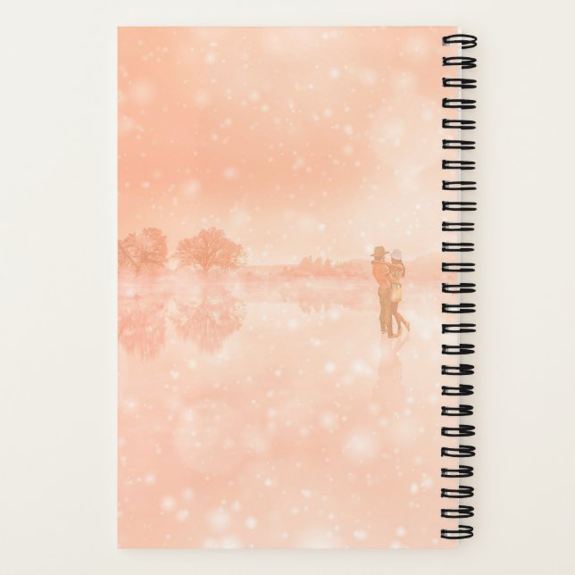 Lovers on a frozen pond         notebook (Back)