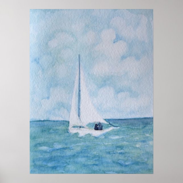 Lovers on a Sailboat, poster (Front)