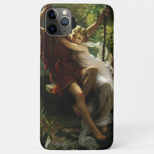Lovers on a Swing. Spring by Pierre Auguste Cot iPhone 11 Pro Max Case