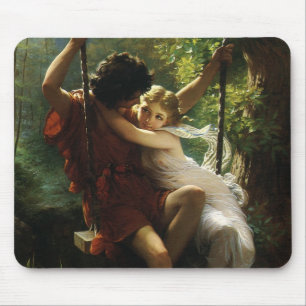Lovers on a Swing. Spring by Pierre Auguste Cot Mouse Pad