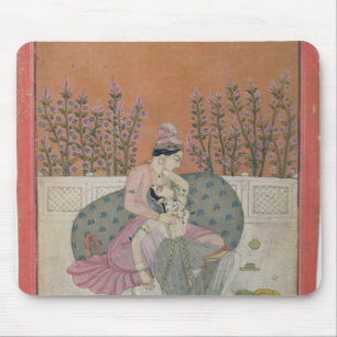 Lovers on a Terrace, Pahari Mouse Pad
