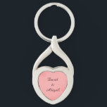 Lovers Pink Parchment Keychain<br><div class="desc">The perfect boyfriend/girlfriend keychain to show your love for each other. Featuring a pink parchment background, use the templates to customize your name in burgundy. Feel free to replace background with a photo or add a filter to the existing graphic. Personalize font however your wish. Place your order for this...</div>