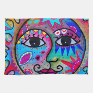 LOVERS SUN AND MOON KITCHEN TOWEL