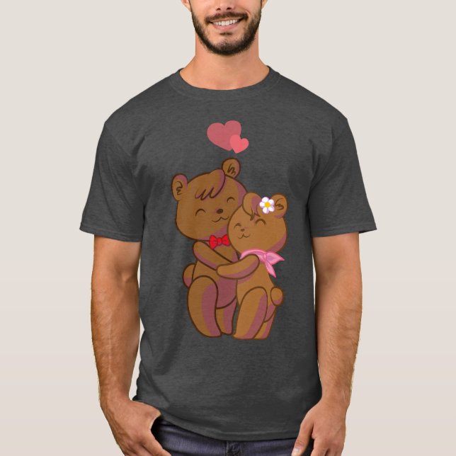 Lovers Teddy  T-Shirt (Front)