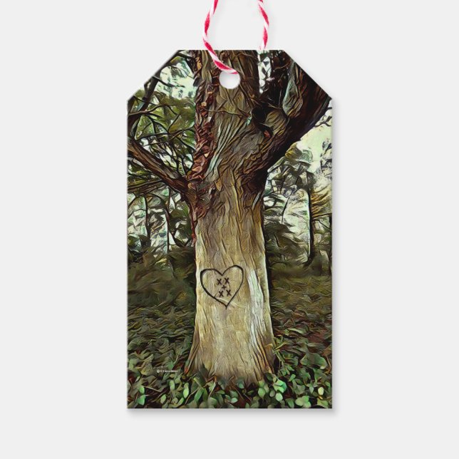 Lovers' Tree Gift Tags (Front)