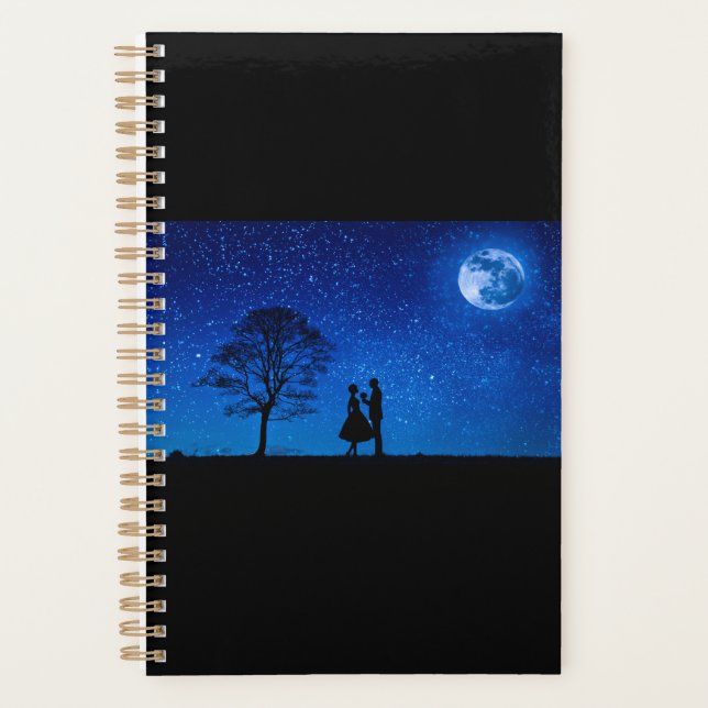 Lovers under a full moon      planner (Front)