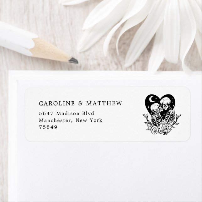 Lovers Until Death Skeletons & Roses Wedding (Insitu)