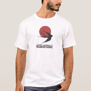 Loves Animals Tolerates T-Shirt