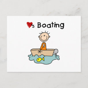 Loves Boating Postcard