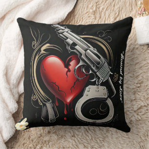 "Love's Deadly Sin" Throw Pillow