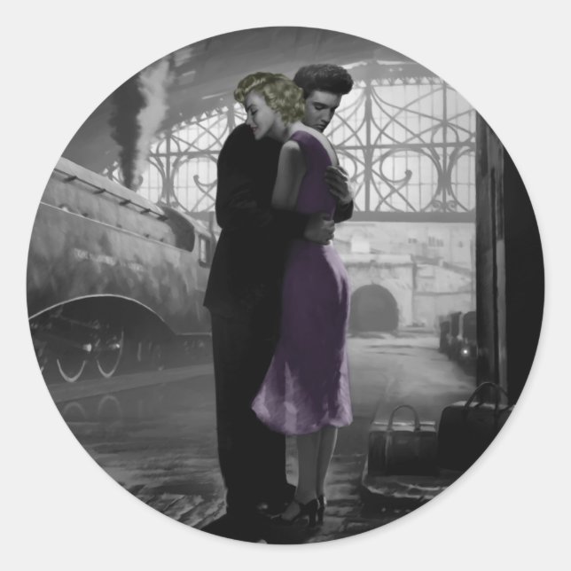 Love's Departure Classic Round Sticker (Front)