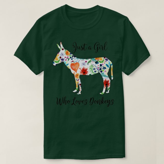 LOVES DONKEYS  T-Shirt (Design Front)