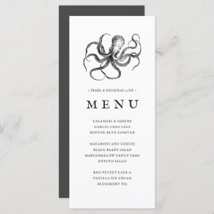 Love's Embrace Octopus Themed Menu