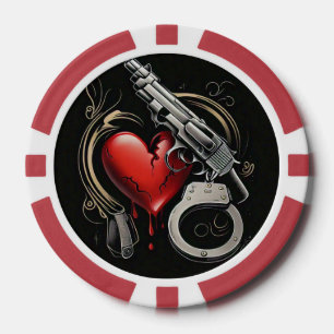 "Love's Fatal Flaw" Poker Chips
