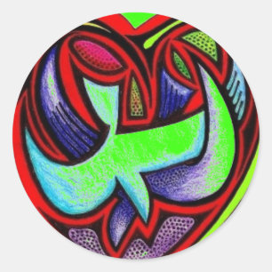 Love's Full Heart - Customized Classic Round Sticker