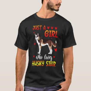 Loves Husky Sibir Dog T-Shirt