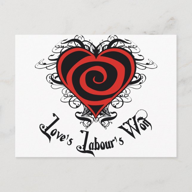 Love's Labour's Won Postcard (Front)