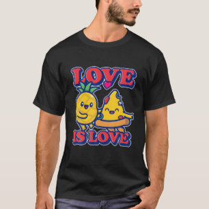 Love's Love Pineapples On Pizza Tropical Delicious T-Shirt