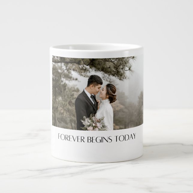 Love's Morning Brew: Personalized Wedding Mug (Front)