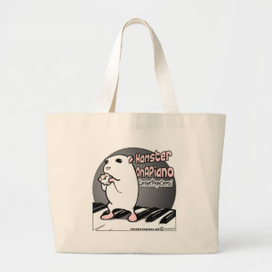 Loves Popcorn! Large Tote Bag
