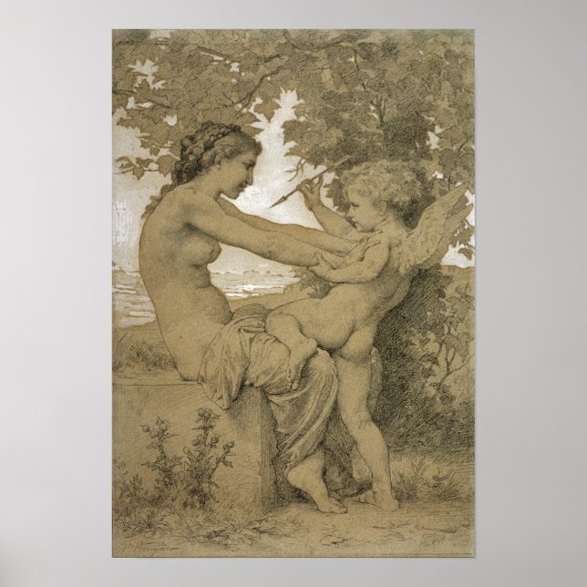 Love's Resistance by Bouguereau Poster (Front)