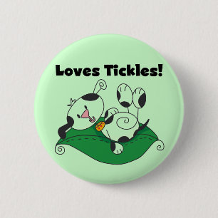 Loves Tickles T-shirts and Gifts 2 Inch Round Button