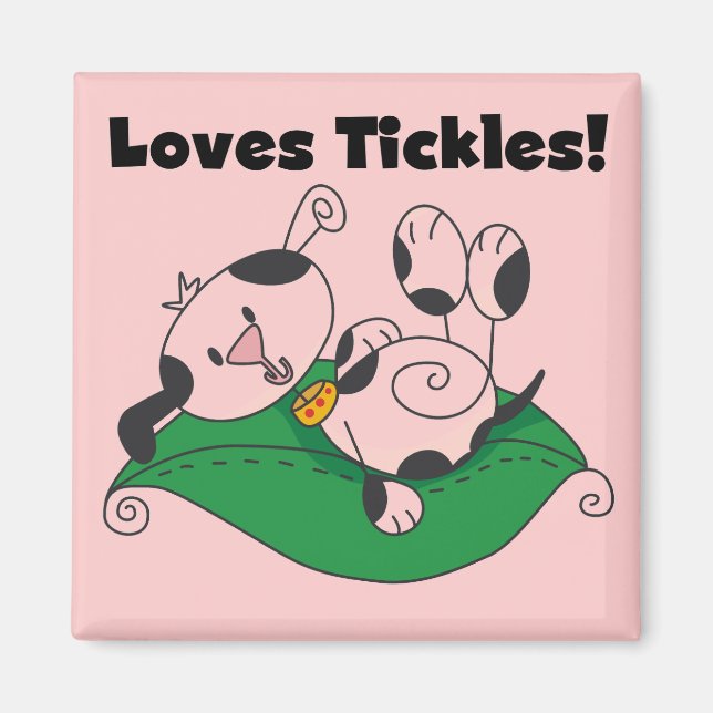 Loves Tickles T-shirts and Gifts Magnet (Front)