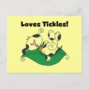 Loves Tickles T-shirts and Gifts Postcard