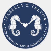 Love's Tide | Dual Seahorse Navy Return Address