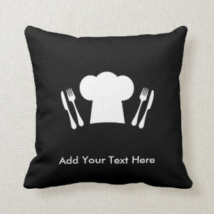 Loves to Cook Kitchen or Restaurant Throw Pillow