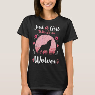 Loves Wolves wolf Face 11 T-Shirt