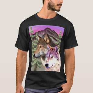 Loves Wolves wolf Face 16 T-Shirt