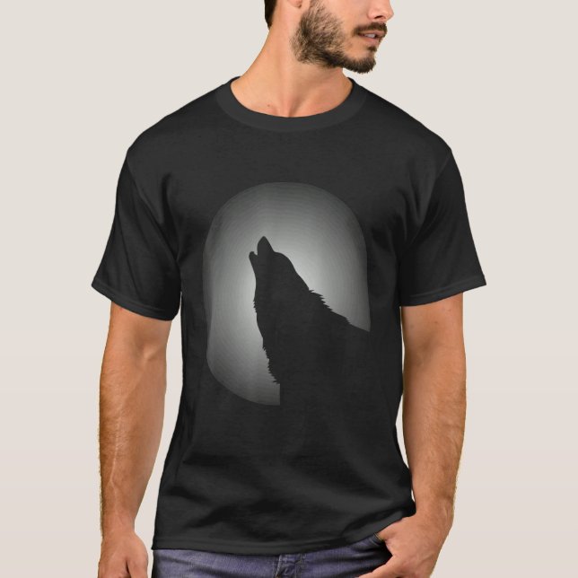 Loves Wolves wolf moon 3 T-Shirt (Front)