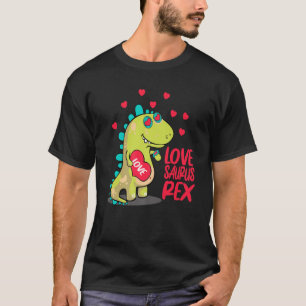 Lovesaurus-Rex Valentines Day Cute V-Day Dinosaur T-Shirt