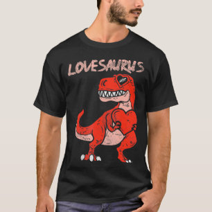 Lovesaurus Tre Dinosaur Heart Cute Valentines Day T-Shirt